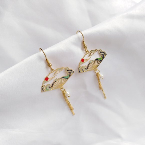 Myth X Dream Jewelry - 💕Last One Exotic Fan Style Drop Earrings